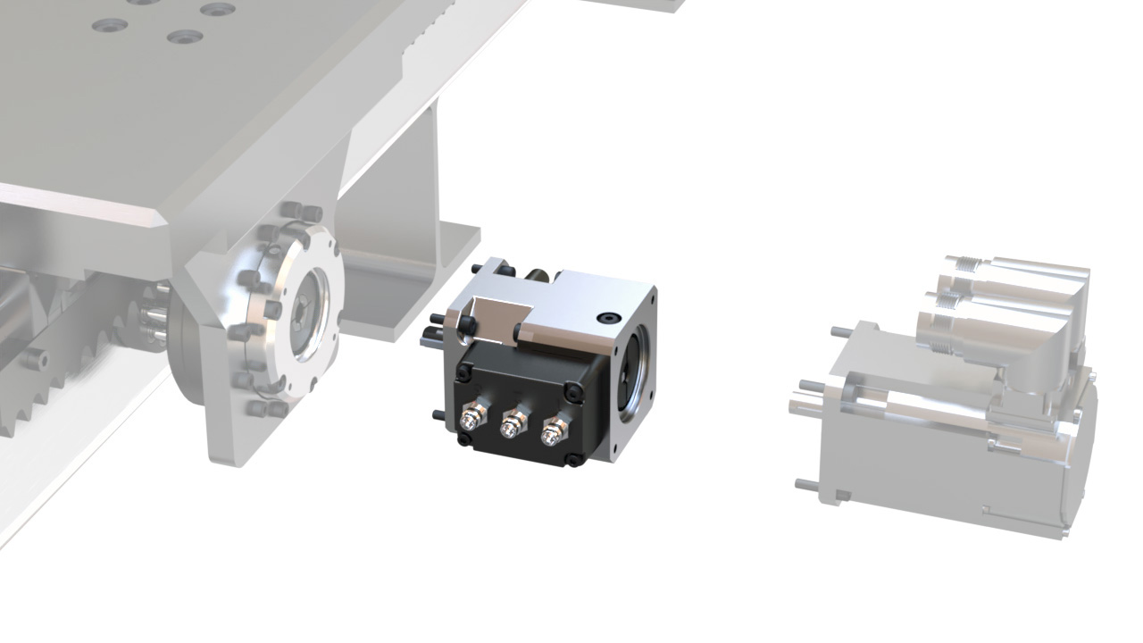 The NexSafe servo brake has failsafe mechanical connections with the servomotor and gearbox; patented frustoconical friction-facing structures with tapers on both the outer and inner surfaces for simultaneous engagement with two mating surfaces; and optional sensors for feedback. 