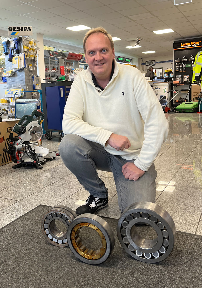 Supporting the local industry for maintanance and spare parts: Stefan Haas, managing director of Sieland in Arnsberg, Germany