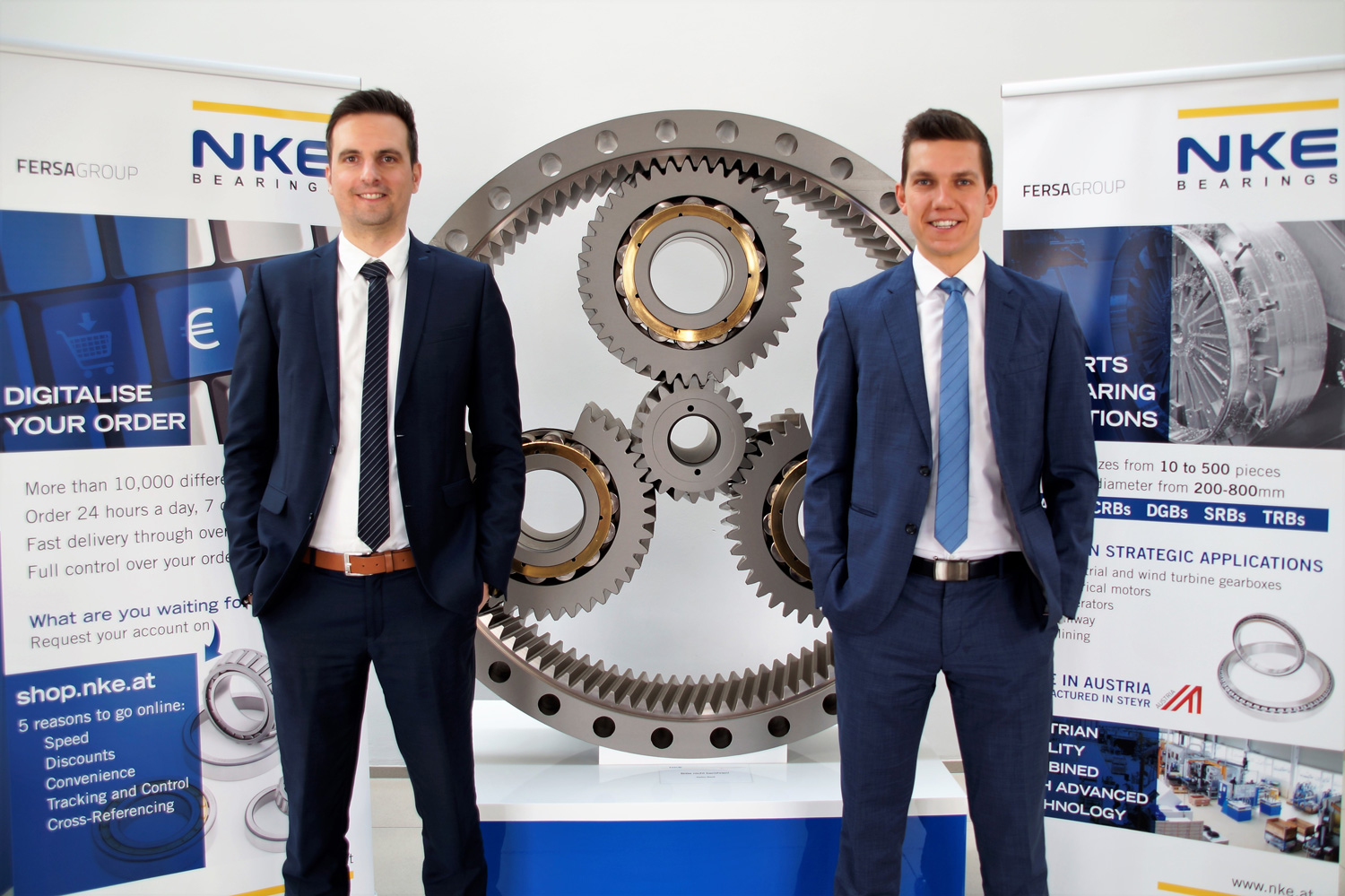 Matthias Ortner (right) is the new Deputy Managing Director of NKE in Steyr, Stefan Weidmann (left) is the new Sales Director <i>(Image source: NKE)</i>